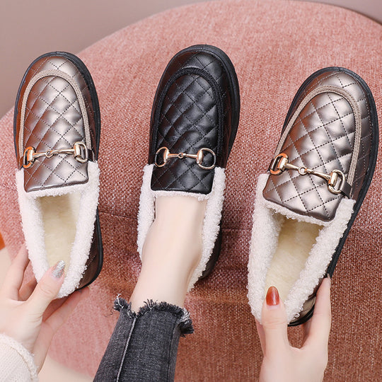 Damen bequeme, gefütterte Clogs mit modischem Steppdesign EB