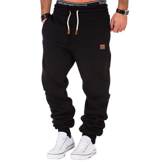 Herren modische und bequeme Sweatpants mit elastischem Bund und seitlichen Taschen EB