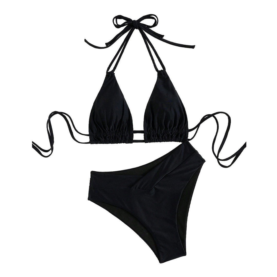 Damen Triangel-Bikini mit verstellbaren Trägern und modischem Schnitt EB