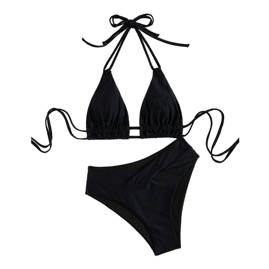 Damen Triangel-Bikini mit verstellbaren Trägern und modischem Schnitt EB