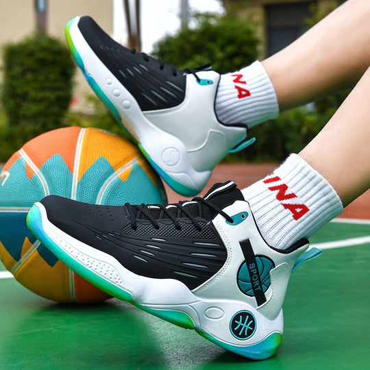 Damen Sportliche Basketball-Schuhe mit atmungsaktiver Mesh-Oberfläche EB