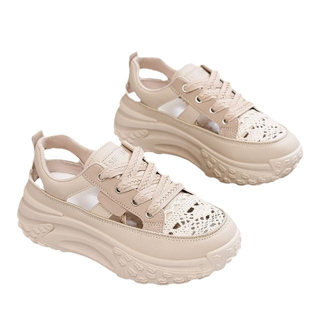Damen Sportliche Sneaker mit luftiger Netzstruktur und extra hohem Komfort EB