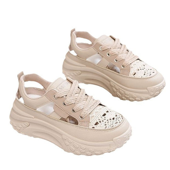 Damen Sportliche Sneaker mit luftiger Netzstruktur und extra hohem Komfort EB
