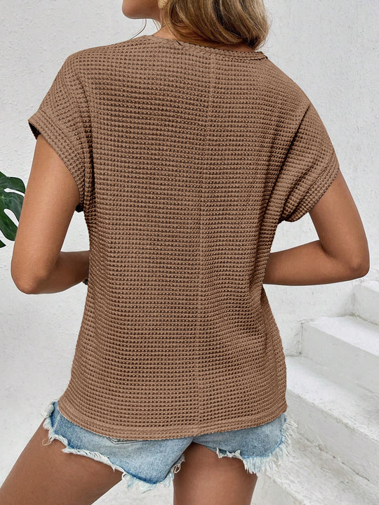 EB | Hohles, atmungsaktives, vielseitiges T-Shirt mit kurzen Ärmeln