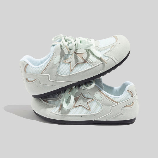 Damen Sportliche Sneakers mit atmungsaktivem Mesh-Obermaterial und flexibler Sohle EB