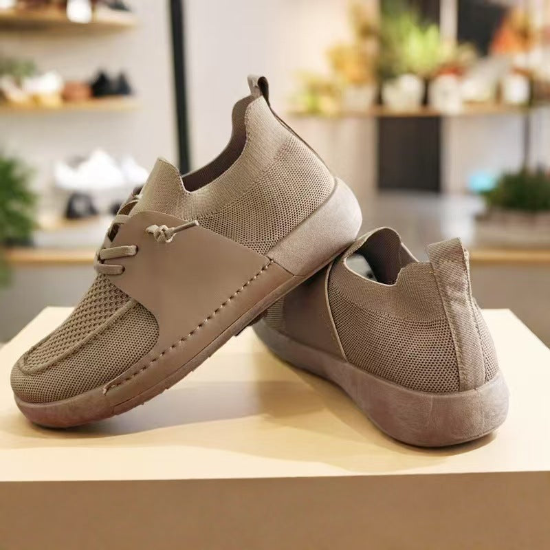 Damen Atmungsaktive Sneakers mit elastischem Obermaterial und gepolsterter Sohle EB
