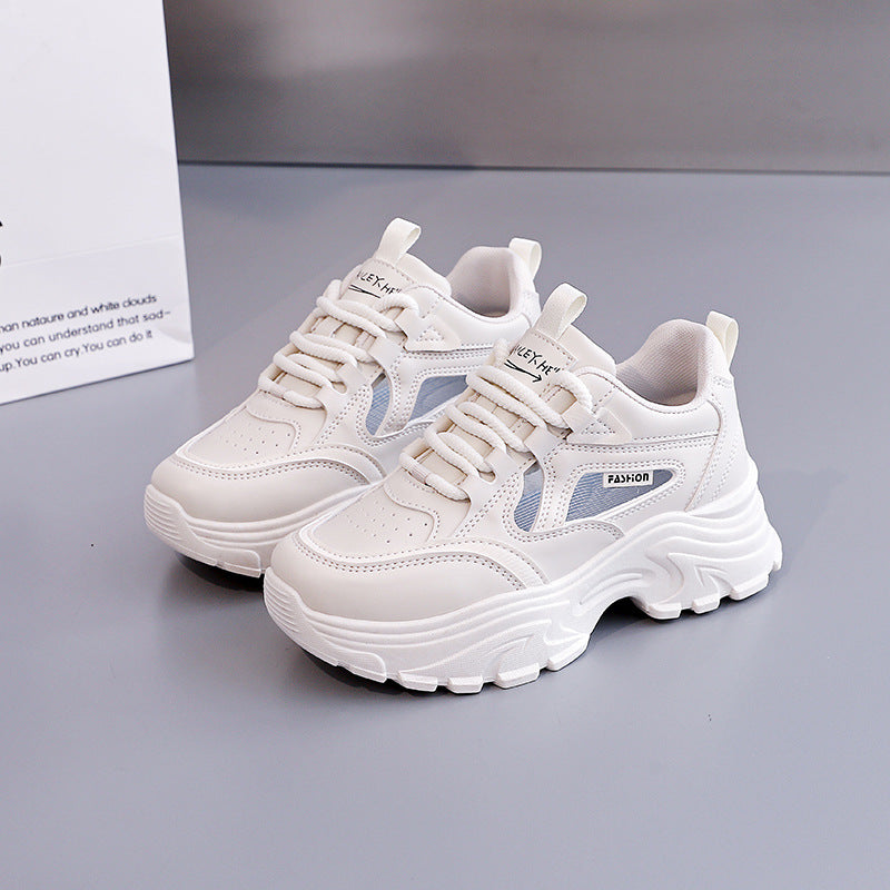 Damen Sportliche Chunky Sneakers mit atmungsaktiver Mesh-Oberfläche und stoßdämpfender Sohle EB