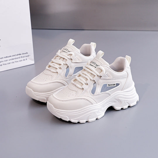 Damen Sportliche Chunky Sneakers mit atmungsaktiver Mesh-Oberfläche und stoßdämpfender Sohle EB