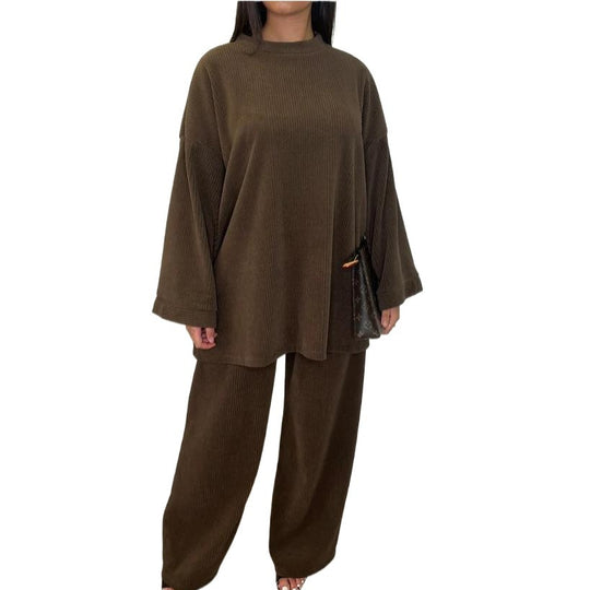 Damen Bequemes und stylisches Lounge-Set aus Rippstrick EB