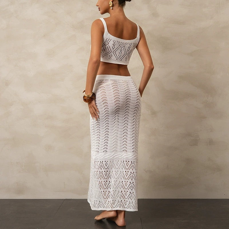 Damen Stricktop und Rock Set EB