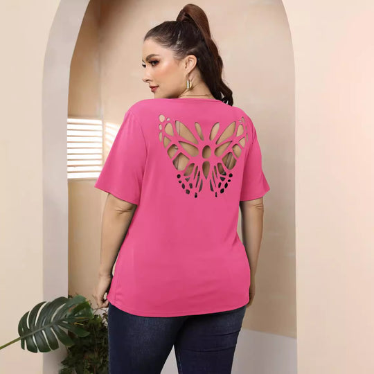 Damen modisches Basic T-Shirt EB