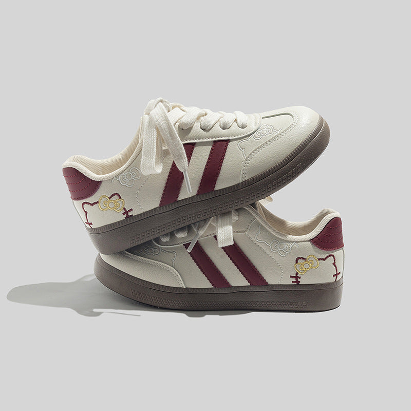 Damen Sportliche Sneakers mit verspieltem Design und hochwertigem Obermaterial EB