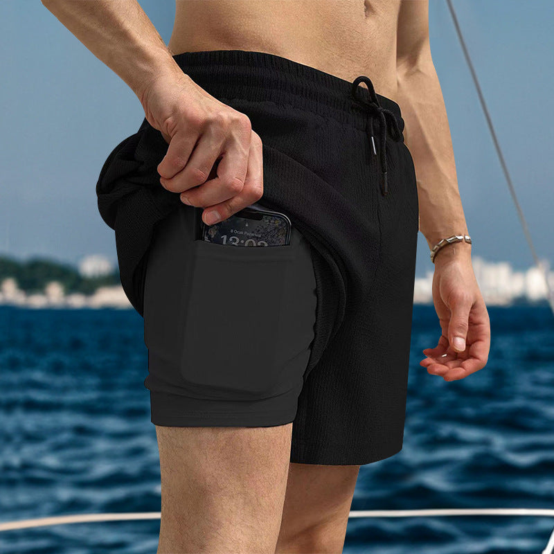 Herren Shorts aus strapazierfähigem Schnell trocknendem Material mit geräumigen Seitentaschen EB
