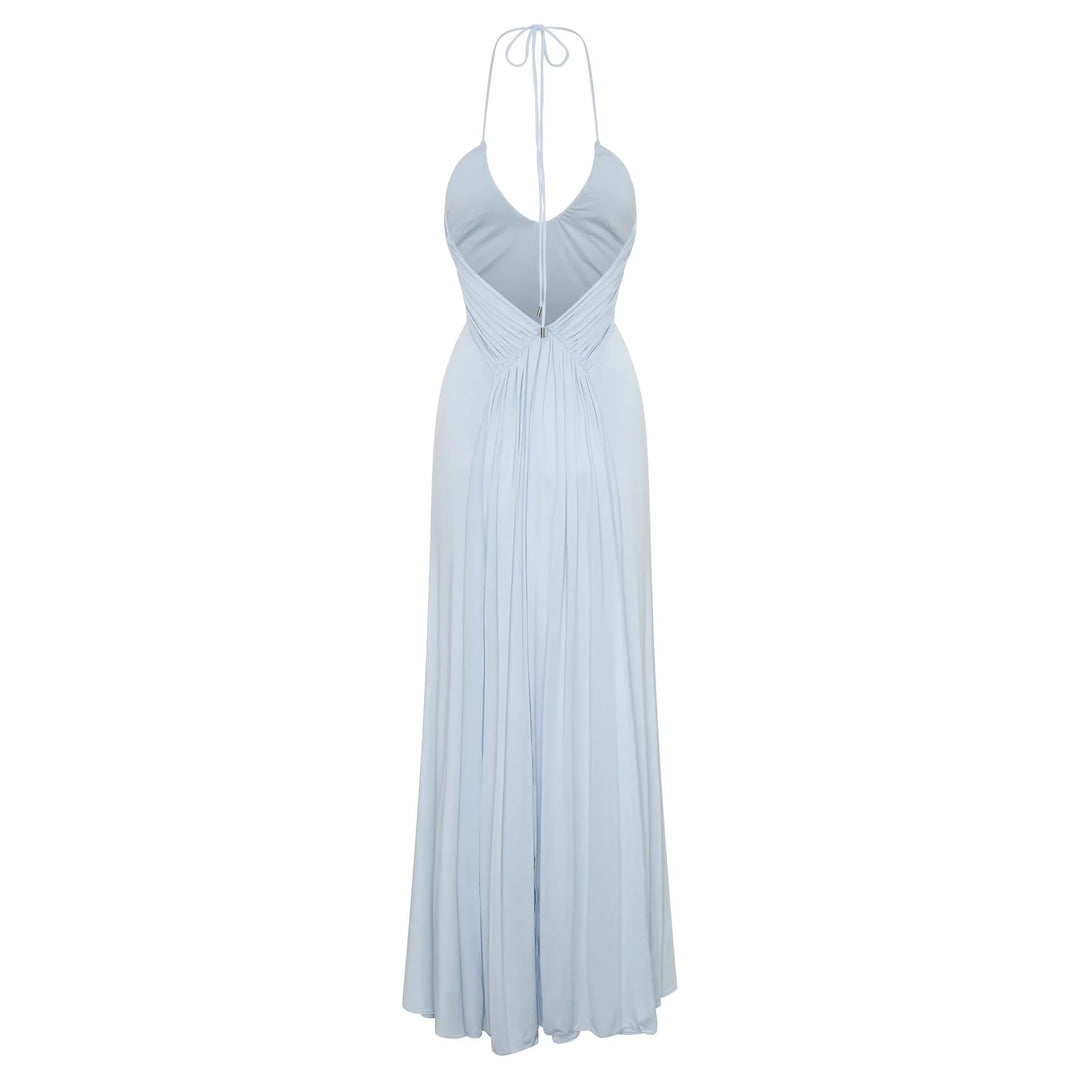 Damen Maxikleid mit raffinierter Drapierung EB