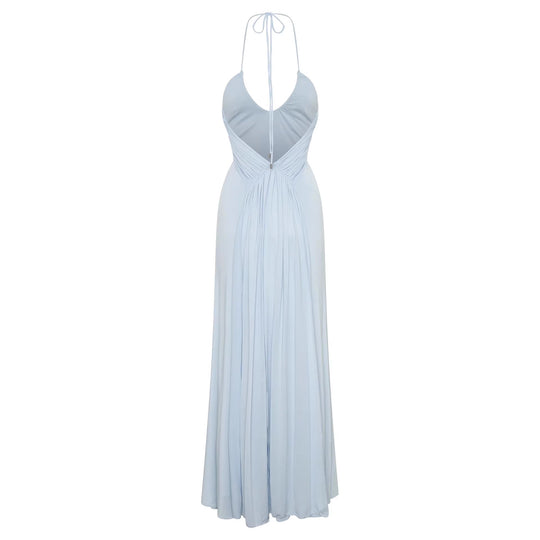 Damen Maxikleid mit raffinierter Drapierung EB