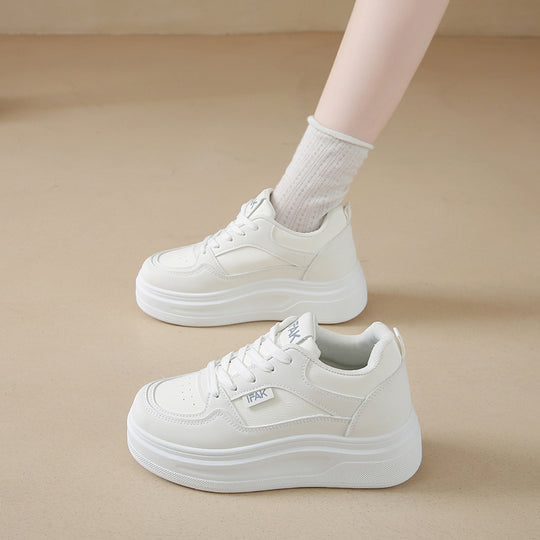 Damen modische Plateausneaker mit gepolsterter Sohle und atmungsaktivem Obermaterial EB