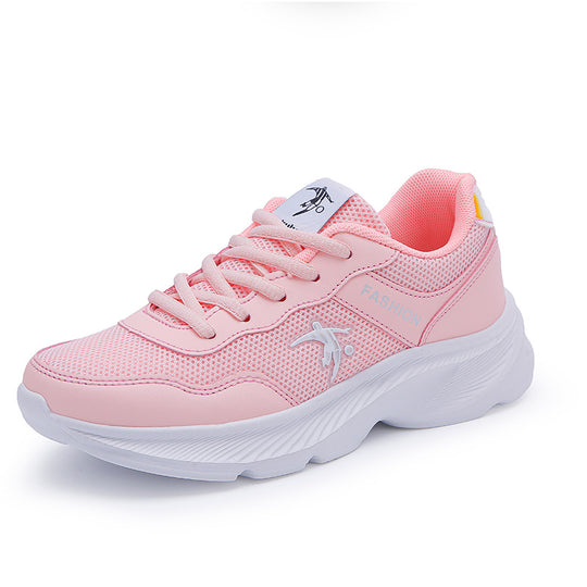 Damen Modische Sneaker mit atmungsaktiver Mesh-Oberfläche und flexibler Sohle EB