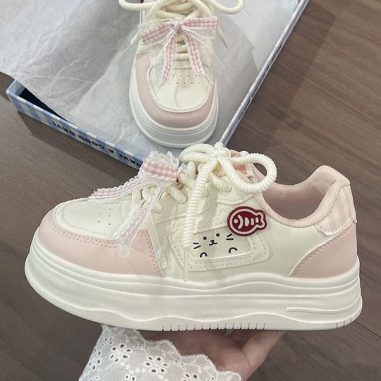 Damen Sneakers mit verspieltem Tiermotiv und komfortabler Sohle EB