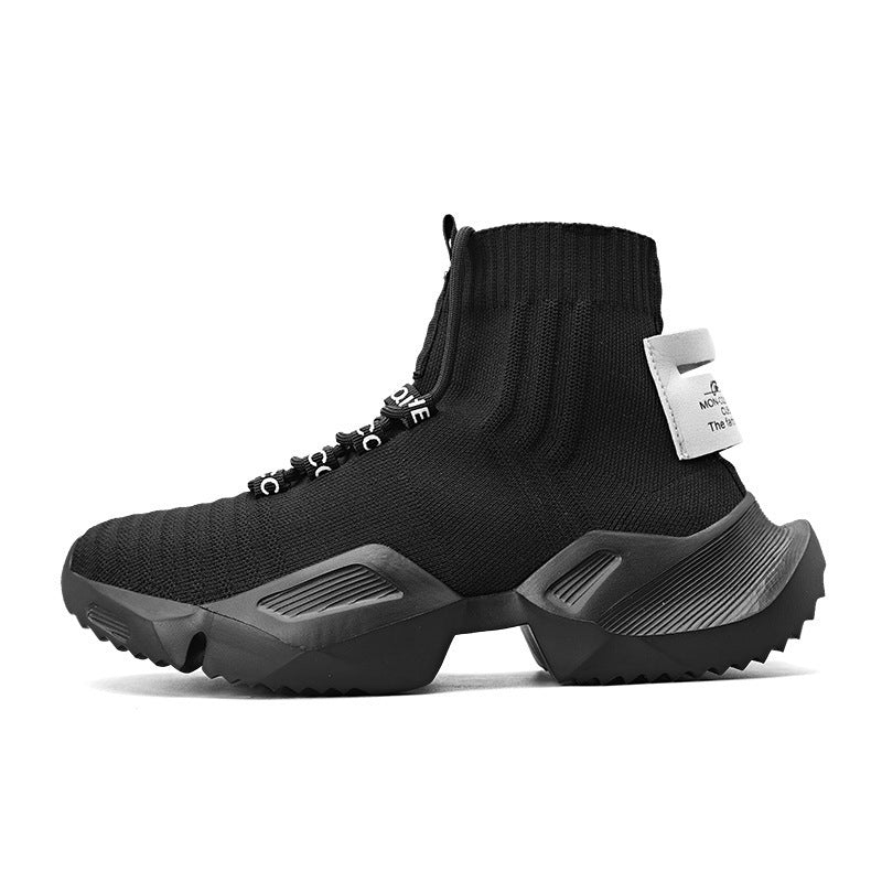 Damen High-Top Sneakers mit elastischem Strick und stylishem Design EB