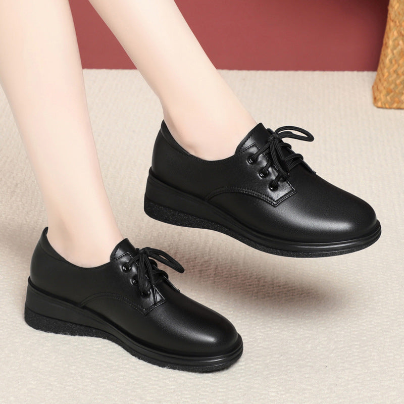 Damen Bequeme Schnürschuhe mit rutschfester Sohle EB