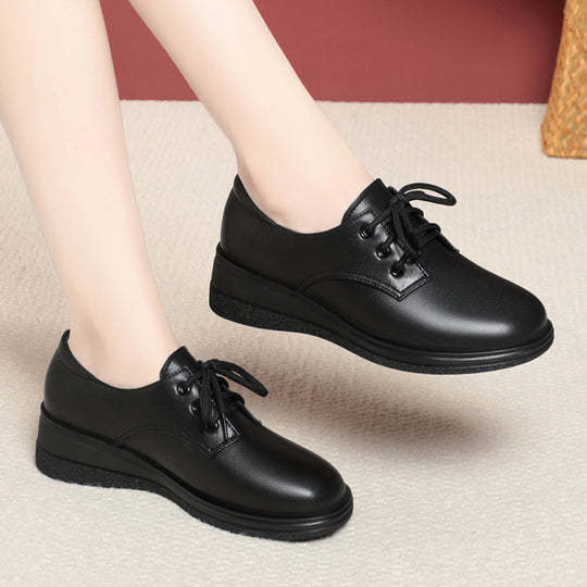 Damen Bequeme Schnürschuhe mit rutschfester Sohle EB