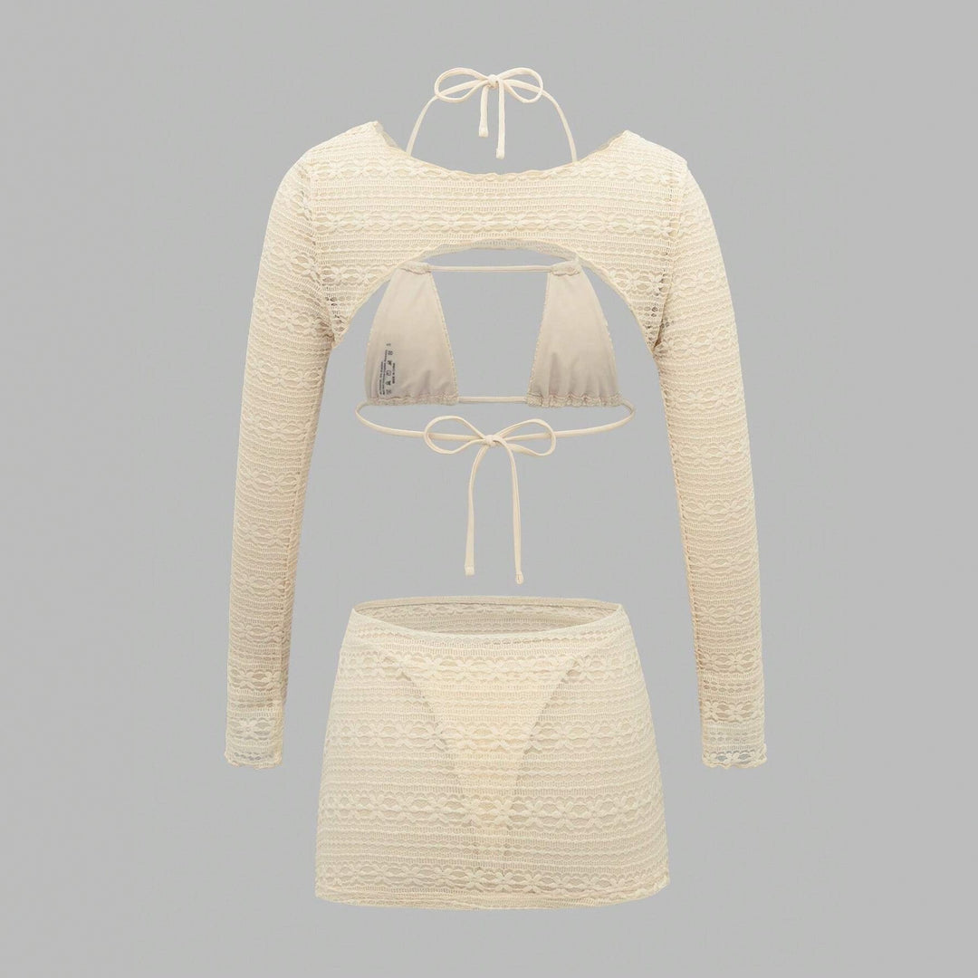 Damen Set aus Cropped Top und Mini-Rock EB