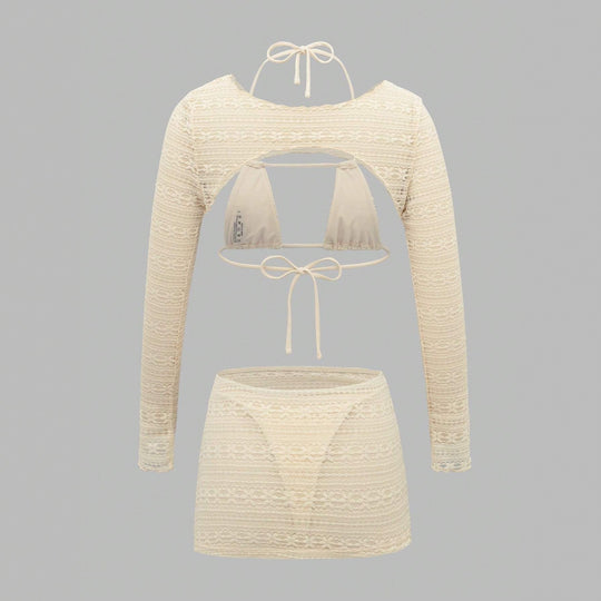 Damen Set aus Cropped Top und Mini-Rock EB
