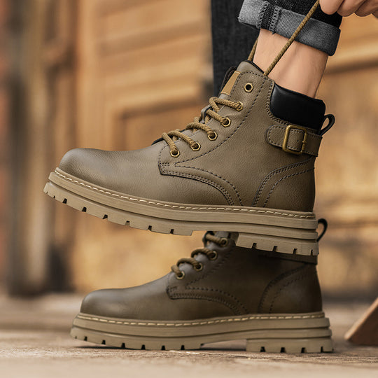 Damen Robuste Schnürboots aus strapazierfähigem Kunstleder EB