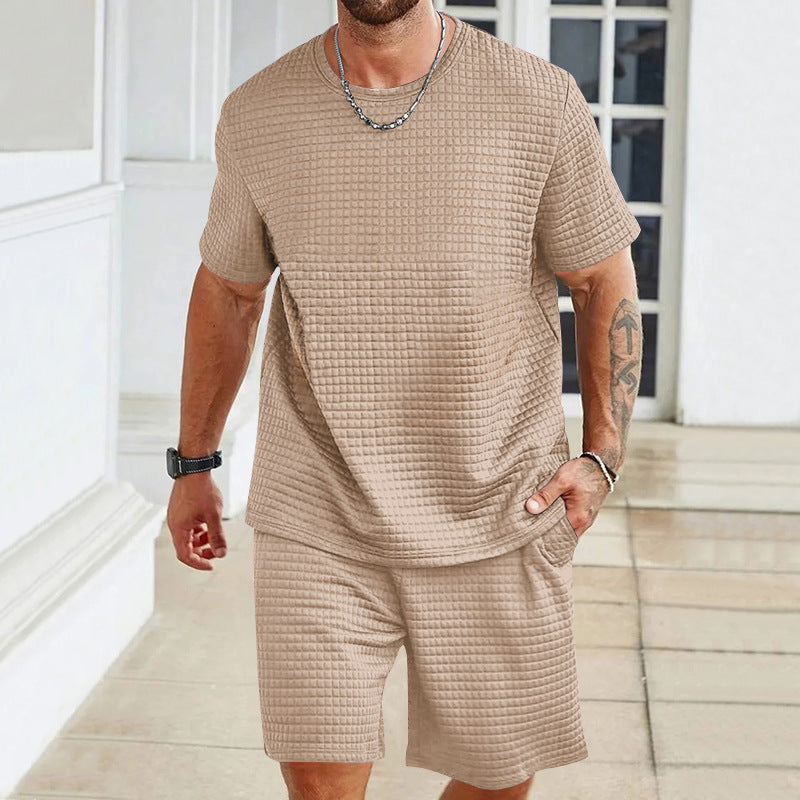 Herren lässiges Freizeit-Set aus hochwertigem Strukturmaterial EB