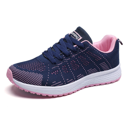 Damen atmungsaktive Sport-Sneaker mit flexiblem Obermaterial und rutschfester Sohle EB