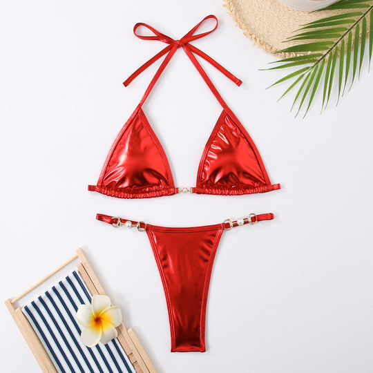 Damen Triangel-Bikini mit glamourösen Details EB