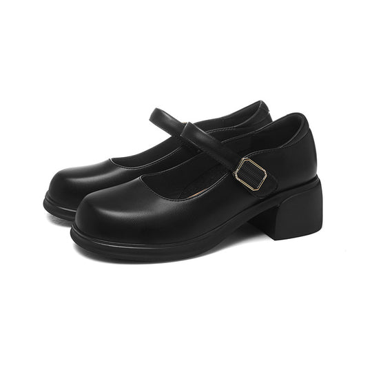 Damen Elegante und bequeme Slingback-Schuhe mit modischem Riemen und Plateau-Heel EB