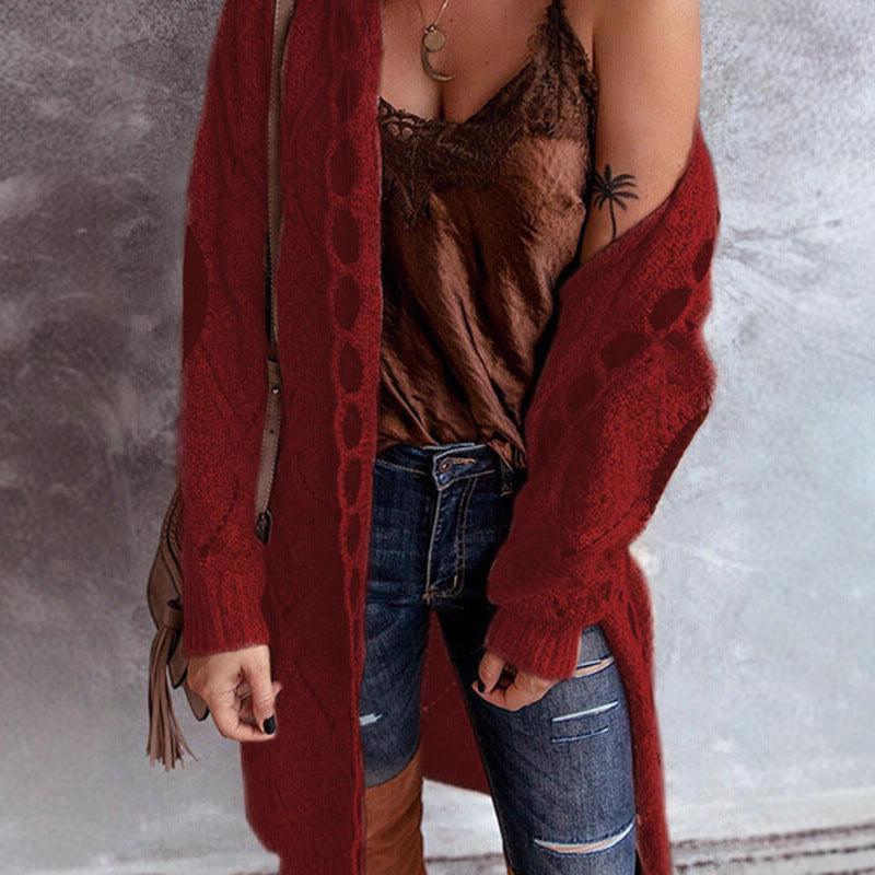 Damen Langstrickjacke EB