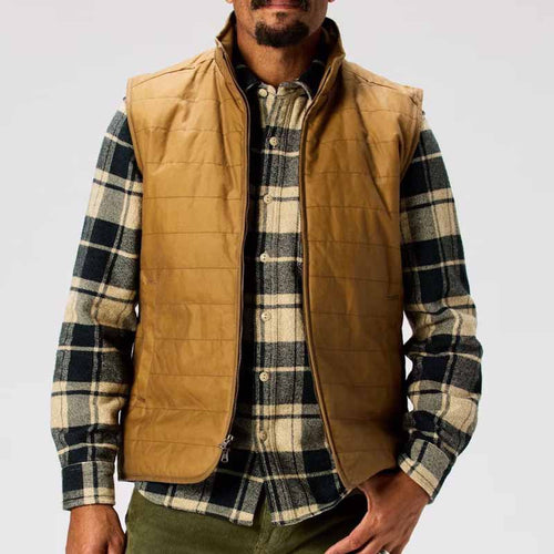 Herren gesteppte Weste mit modernem Schnitt und funktionalen Taschen EB