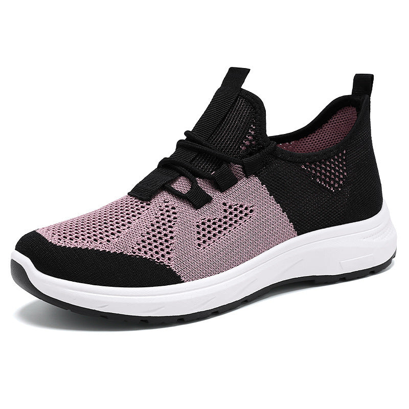 Damen Atmungsaktive Sportschuhe mit elastischem Obermaterial und rutschfester Sohle EB