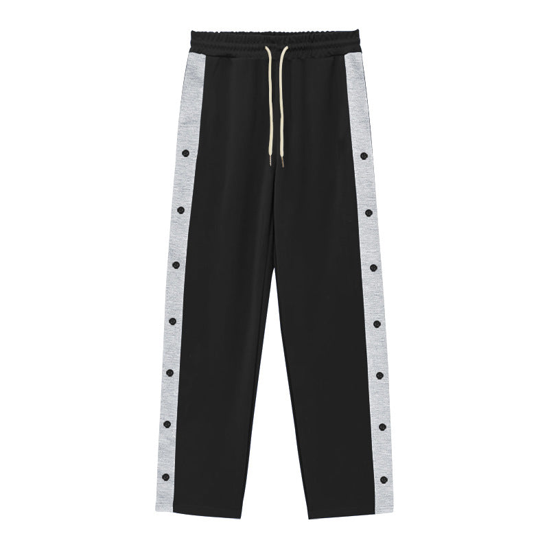 Herren Sportliche Jogginghose mit Knopfleiste und elastischem Bund EB