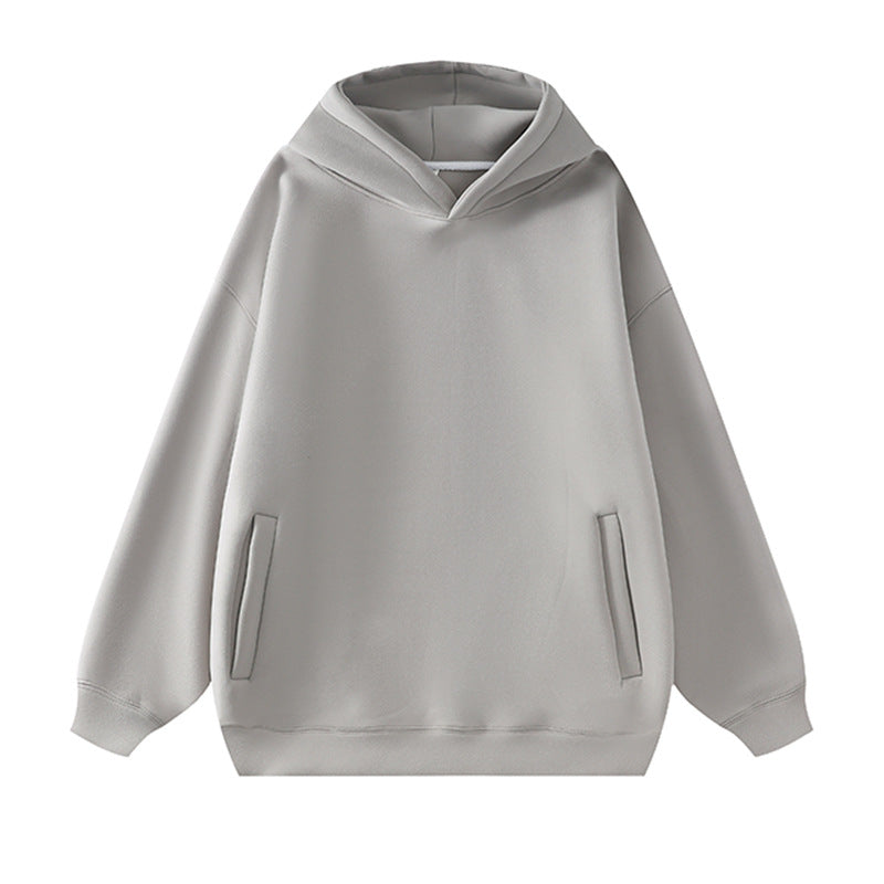 Damen lässiger Kapuzenpullover aus weichem Fleece mit praktischem Schnitt EB
