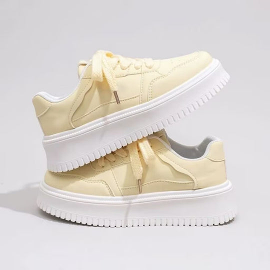 Damen bequeme Sneakers mit dicker Plattform und komfortabler Dämpfung R&B