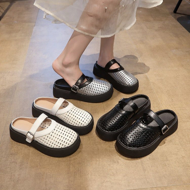 Damen Atmungsaktive Clogs mit verstellbarem Riemen EB