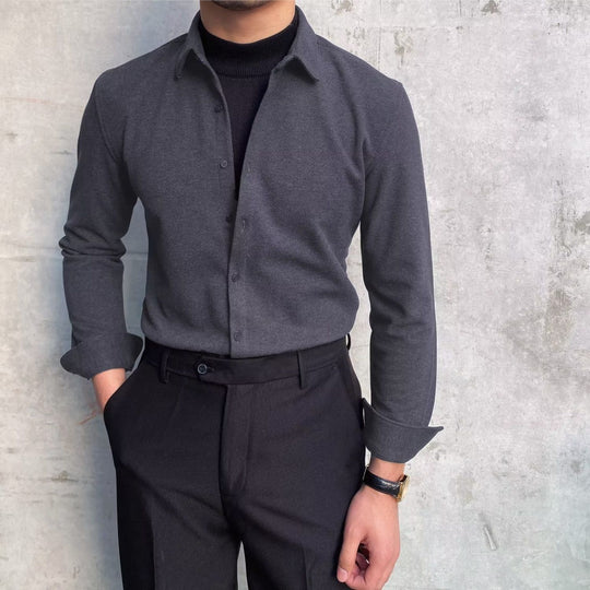Herren Elegantes Langarmhemd EB