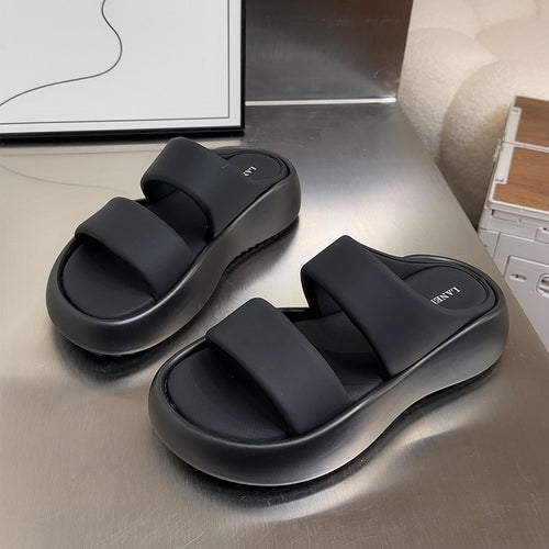 Damen Bequeme Wellness-Pantoletten mit ergonomischem Fußbett und rutschfester Sohle EB