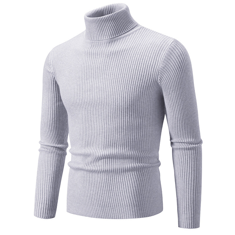 Herren Rollkragenpullover aus hochwertiger Rippenstrickqualität EB