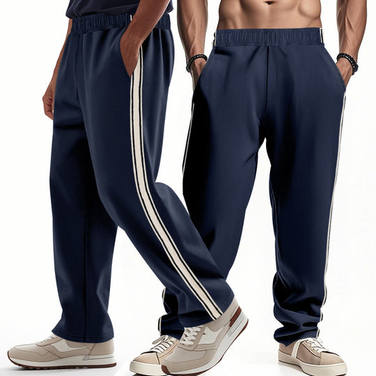 Herren Sportliche Sweatpants mit seitlichen Streifen EB