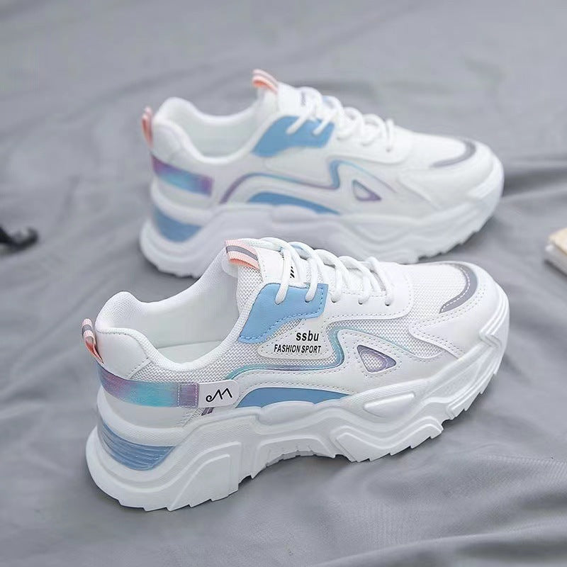 Damen Sportliche Sneakers mit dämpfendem Fußbett und reflektierenden Akzenten EB