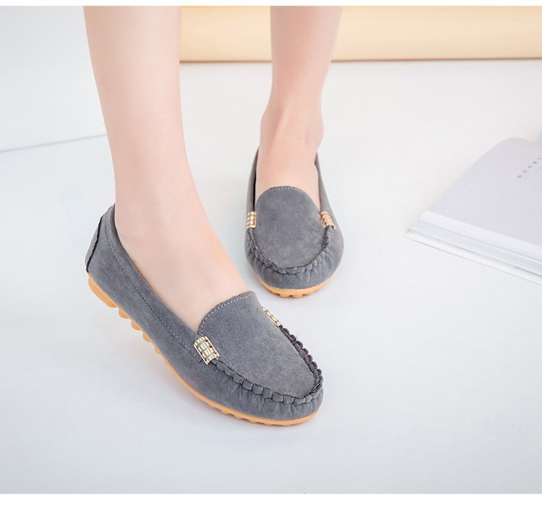 Damen Mokassin Slipper mit flexibler Sohle und modischem Design EB