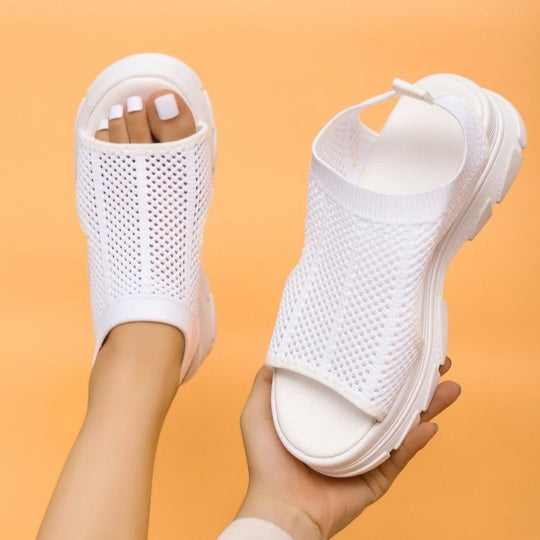 Damen Atletische Freizeit-Sandalen mit atmungsaktivem Mesh-Obermaterial EB
