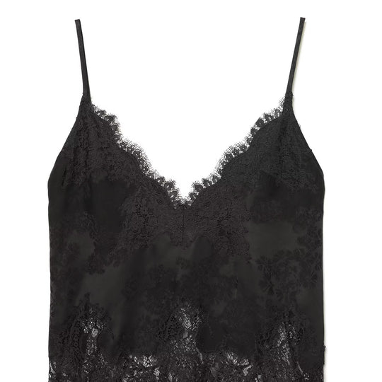 Damen Spitzen-Camisole mit verführerischem V-Ausschnitt und elegantem Spitzenbesatz EB