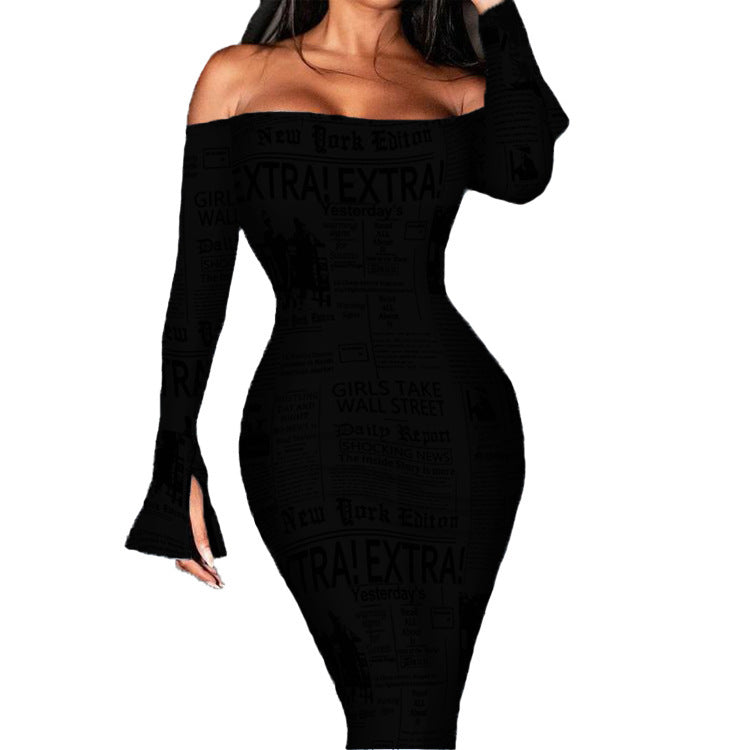 Damen Off-Shoulder Minikleid mit figurbetontem Schnitt und raffinierten Rüschen EB