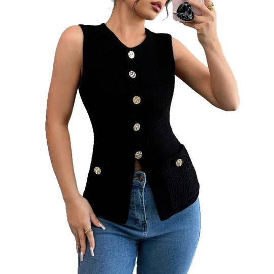 Damen Modischer Weste EB