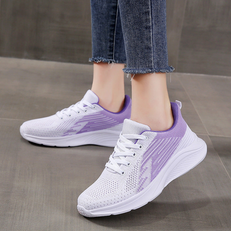 Damen Atmungsaktive Lauf-Sneaker mit rutschfester Sohle und stoßdämpfender Technologie EB